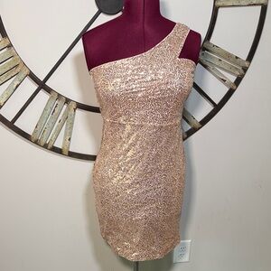 One-Shoulder Sequin Dress